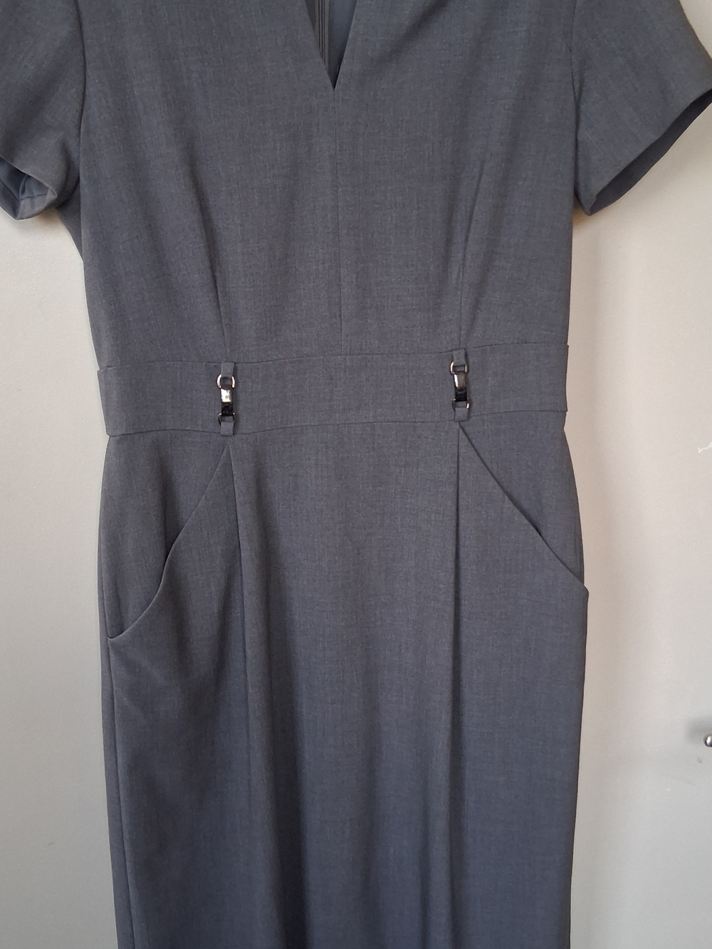 Larry Levine Classic Grey Women's Dress
